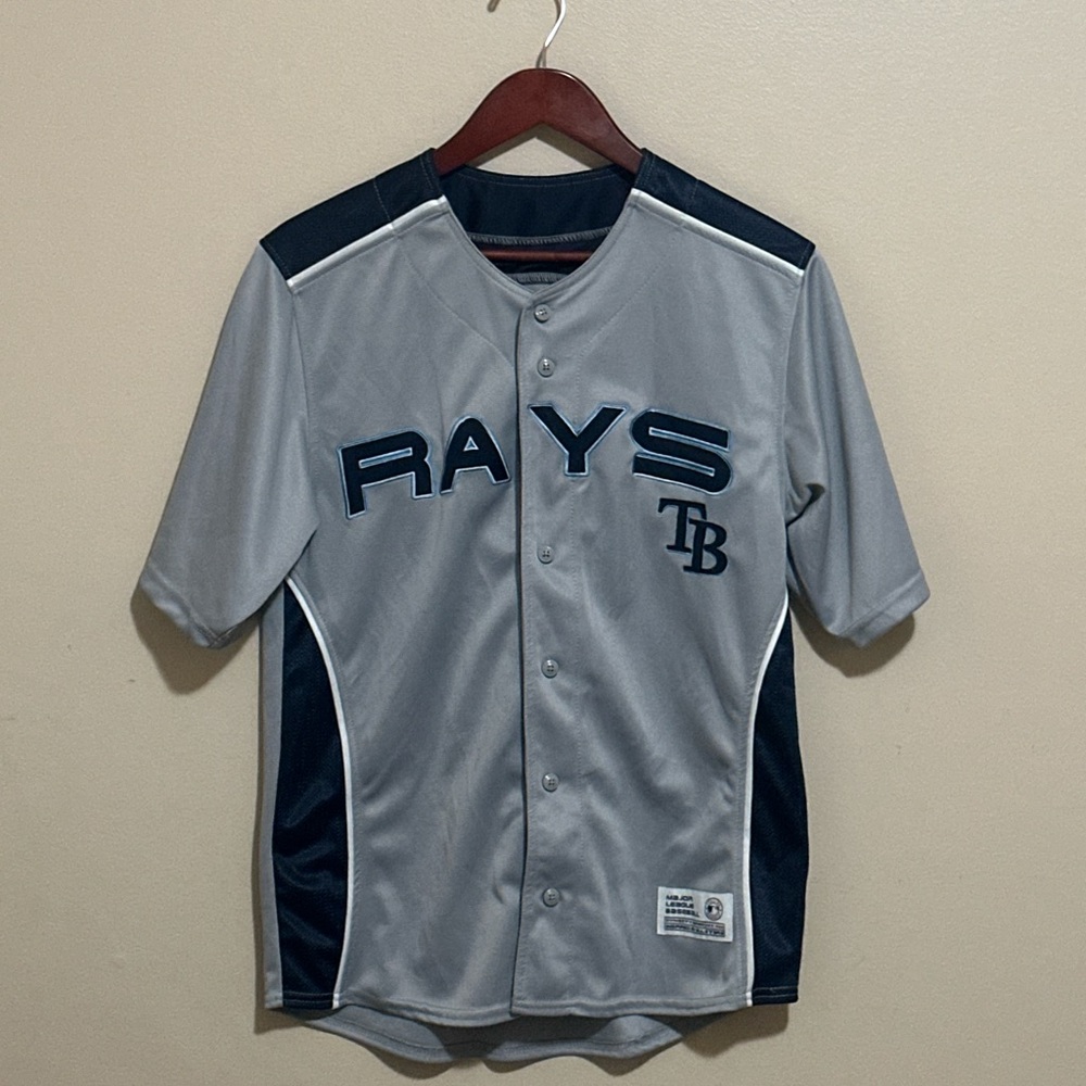 Tampa Bay Rays Gray/ Navy Baseball Jersey